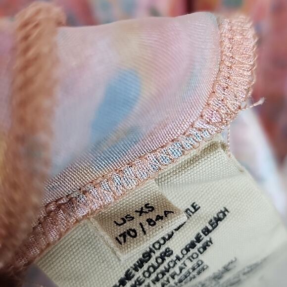 Free People Nowhere To Be Silky Retro XS Dress - Picture 7 of 12